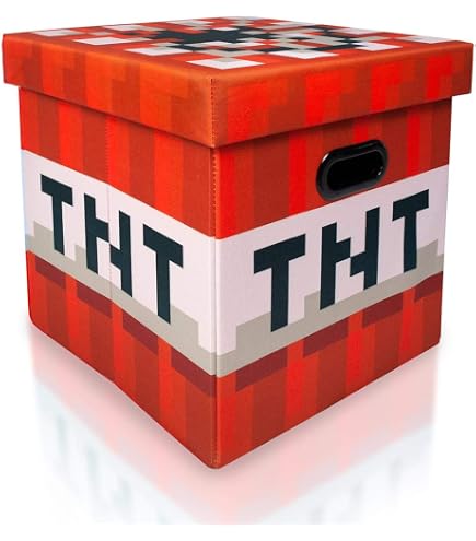 Amazon.com - MINECRAFT TNT Block 13-Inch Storage Bin Chest With